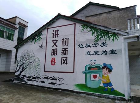 衡阳墙绘是现在流行的墙体广告